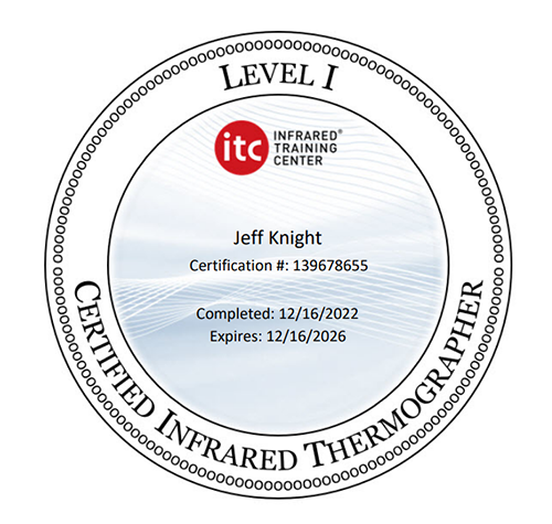 Infrared Training Centre Jeff Knight Level Badge